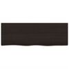 vidaXL Bathroom Countertop Dark Brown 80x30x2 cm Treated Solid Wood