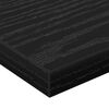 vidaXL Bookshelf Board 4 pcs Black 60 x 20 x 1.5 cm Engineered Wood