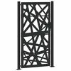 vidaXL Garden Gate Black 100x175 cm Steel Light Design