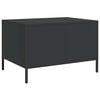 vidaXL Coffee Table Black 68.5x50x43.5 cm Cold-rolled Steel