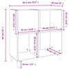 vidaXL Record Cabinet Brown Oak 84.5x38x89 cm Engineered Wood