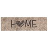 vidaXL Kitchen Rug Beige Home 150 x 45 cm 100% Polyamide Washable