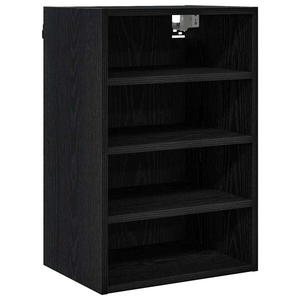 vidaXL Hanging Cabinet Black oak 40 x 29.5 x 60 cm Engineered Wood
