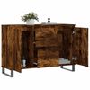 vidaXL Sideboard Smoked Oak 101.5x35x70 cm Engineered Wood