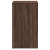 vidaXL Bedside Cabinet with LED Lights Brown Oak Engineered Wood