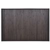vidaXL Bamboo Bath Mat 60 x 90 cm Dark Brown