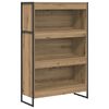 vidaXL Book Cabinet Artisian Oak 80 x 30 x 121 cm Engineered Wood