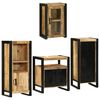 vidaXL Bathroom Furniture Set 4 pcs Brown Soild Mango Wood