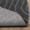 vidaXL Area Rugs Round HUARTE Anthracite &Oslash; 160 CM Polyester