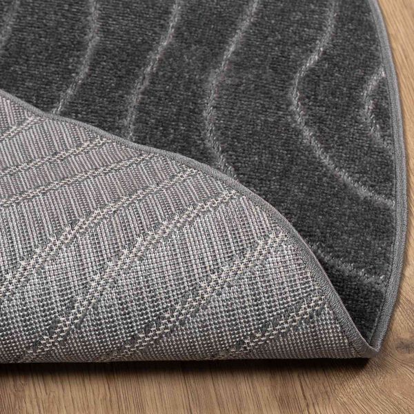 vidaXL Area Rugs Round HUARTE Anthracite &Oslash; 160 CM Polyester