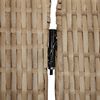vidaXL Room Divider 5 Panels Beige Poly Rattan