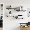 vidaXL Wall Shelves 4 pcs Brown Oak 60x30x1.5 cm Engineered Wood