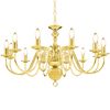 vidaXL Chandelier | Gold | Metal | Large | Classic/Traditional | Chandelier