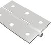 vidaXL Hinge Plain 12 pcs Silver 58 x 35 x 1 mm Steel