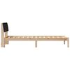 vidaXL Bed frame Brown and black 80 x 200 cm Solid pine wood