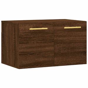 vidaXL Wall Cabinet Brown Oak 60x36.5x35 cm Engineered Wood