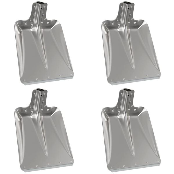 vidaXL Shovel Head 4 pcs Silver 41.5 x 32.5 cm Aluminum