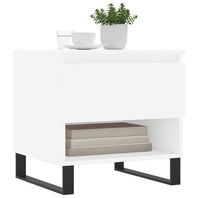 vidaXL Coffee Table White 50x46x50 cm Engineered Wood