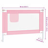 vidaXL Toddler Safety Bed Rail Pink 90x25 cm Fabric