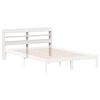vidaXL Headboard with Shelves White 140 cm Solid Wood Pine