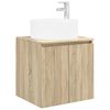 vidaXL Wall-mounted Sink Vanity Sonoma Oak 49.5 x 44.5 x 65.5 cm