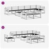 vidaXL Outdoor Sofa Set 9 pcs Natural Solid Acacia Wood