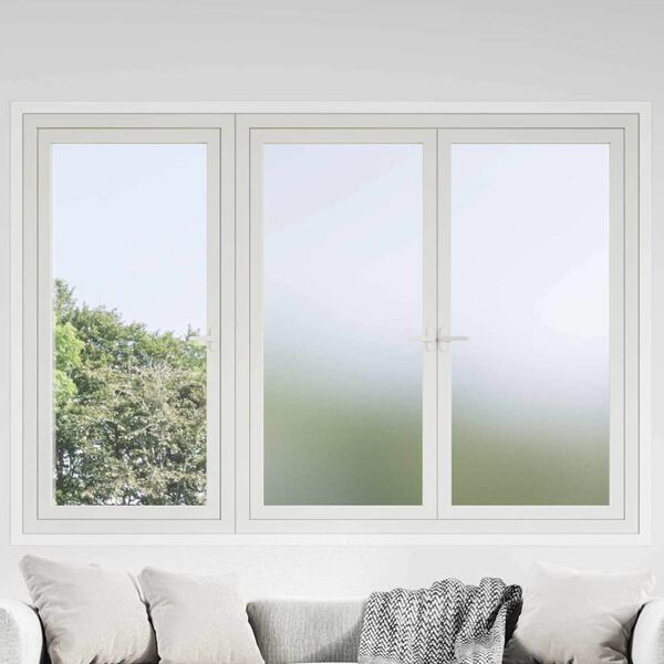 vidaXL Window Film Frosted Grey 0.9x10 m PVC