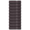 vidaXL Shower Towels "FROGN" 10 pcs Anthracite 70x140 cm 360 gsm