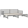 vidaXL Pull-out Day Bed without Mattress Grey 2x(90x200)cm