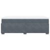 vidaXL Box Spring Bed with Mattress Dark Grey 90x200 cm Velvet