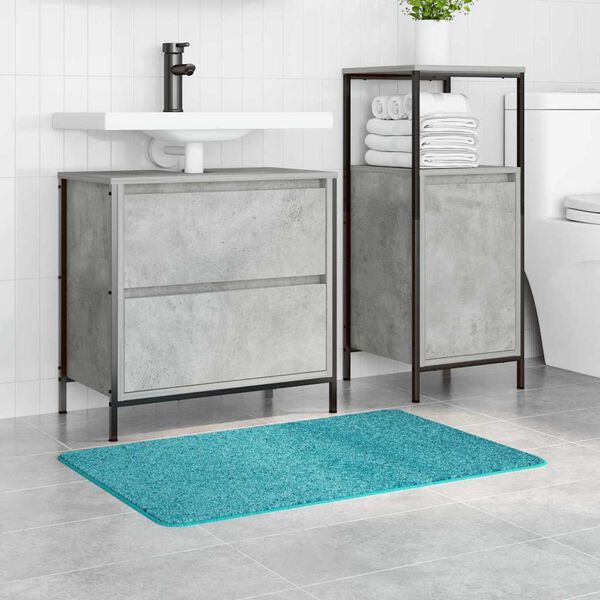 vidaXL Anti-slip Bath Mat Turquoise 60 x 90 cm PP