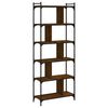 vidaXL Bookcase 6-Tier Brown Oak 76x32x192 cm Engineered Wood