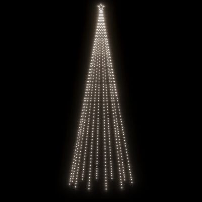 vidaXL Christmas Cone Tree Cold White 732 LEDs 160x500 cm