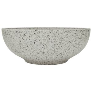 vidaXL Countertop Basin Grey Round &Phi;41x14 cm Ceramic