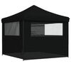 vidaXL Party Tent Folding Black 292 x 292 x 315 cm Oxford Fabric