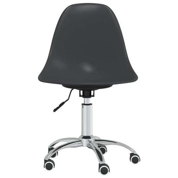 vidaXL Swivel Office Chair Light Grey PP