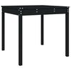 vidaXL Garden Table Black 82.5x82.5x76 cm Solid Wood Pine