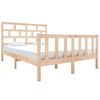 vidaXL Bed Frame without Mattress Solid Wood Pine Double