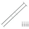 vidaXL Security Grille for Windows with 2 Crossbars 3 pcs 930-1740 mm