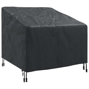 vidaXL Garden Chair Cover Black 90 x 90 x 50 / 75 cm 210D Oxford Fbric