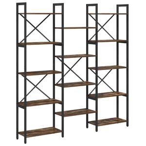 vidaXL Bookshelf Sonoma Oak 156 x 25 x 167 cm Engineered Wood