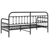 vidaXL Daybed Frame Black 100 x 190 cm Powder-Coated Steel
