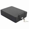 vidaXL Car Safe with Lock Black 22 x 16 x 7 cm Steel