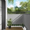 vidaXL Balcony Screen PU coated oxford alu
