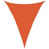 vidaXL Sunshade Sail 160 g/m&sup2; Triangular Orange 3x4x4 m HDPE