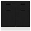 vidaXL Hanging Cabinet Black Oak 80 x 31 x 81.5 cm Engineered Wood