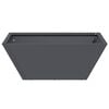 vidaXL Garden Planter Anthracite 40 x 40 x 15 cm Cold-rolled Steel