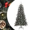 vidaXL Artificial Christmas Tree with 300 LEDs with Stand Green 210 cm