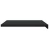 vidaXL Window Sill Black with Wood Grain 80 x 50 x 4.5 cm PVC