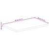 vidaXL Table Top 40x30x3.8 cm Rectangular Solid Wood Reclaimed